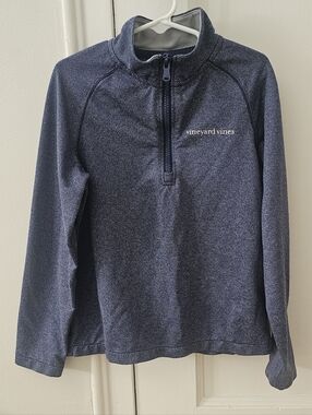 Vineyard Vines Blue Quarter-Zip Pullover
